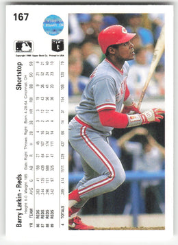 Barry Larkin #167 Upper Deck Baseball Non-Foil English