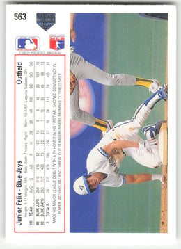 Junior Felix #563/800 Upper Deck Baseball Non-Foil English