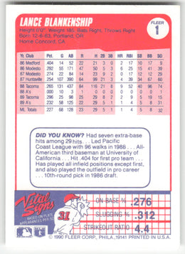 Lance Blankenship #1/660 Non-Foil