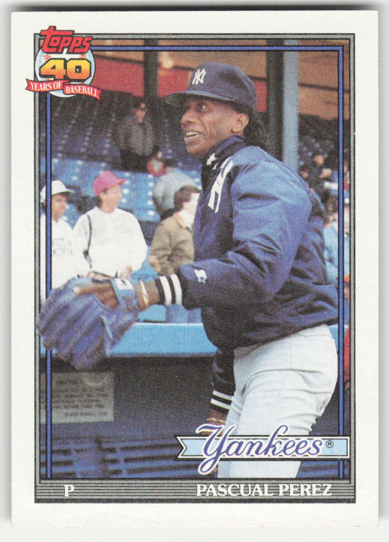 Pascual Perez #701/792 Topps Baseball Non-Foil English