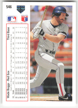 Wade Boggs #546/800 Upper Deck Baseball Non-Foil English