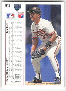 Randy Milligan #548 Upper Deck Baseball Non-Foil English