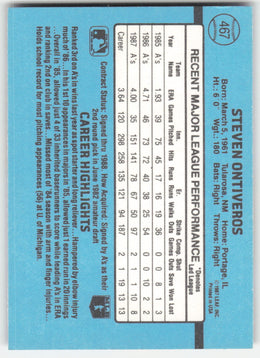 Steve Ontiveros #467/660 Donruss Baseball Non-Foil English