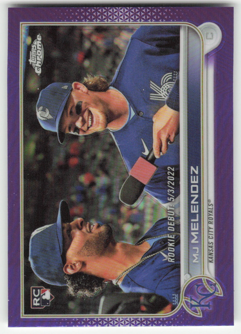 MJ Melendez [Purple Refractor] #USC84 Non-Foil