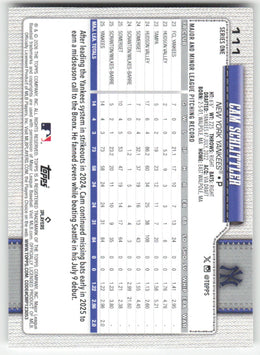 Cam Schlittler #111 Non-Foil