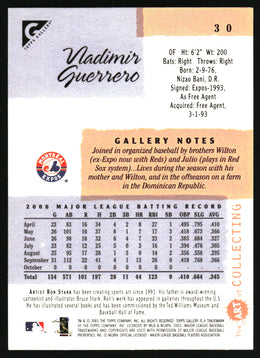 Vladimir Guerrero #30 Topps Gallery Baseball Non-Foil English