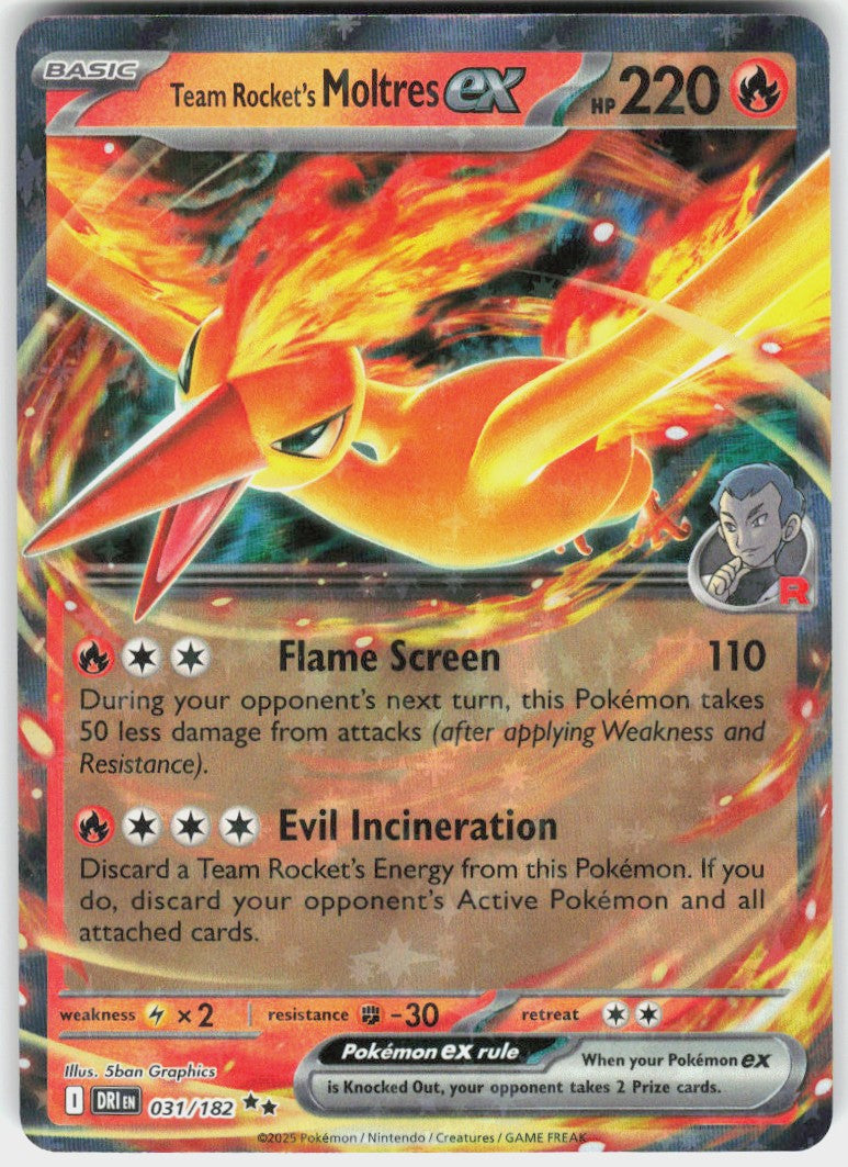 Team Rocket's Moltres ex #31 NM