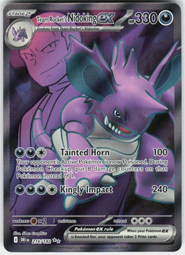 Team Rocket's Nidoking ex #216 NM