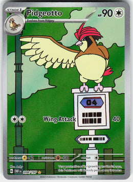 Pidgeotto #208 NM