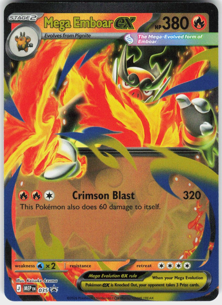 Mega Emboar ex #035 NM
