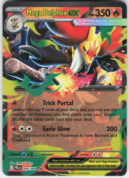Mega Delphox ex #8 NM