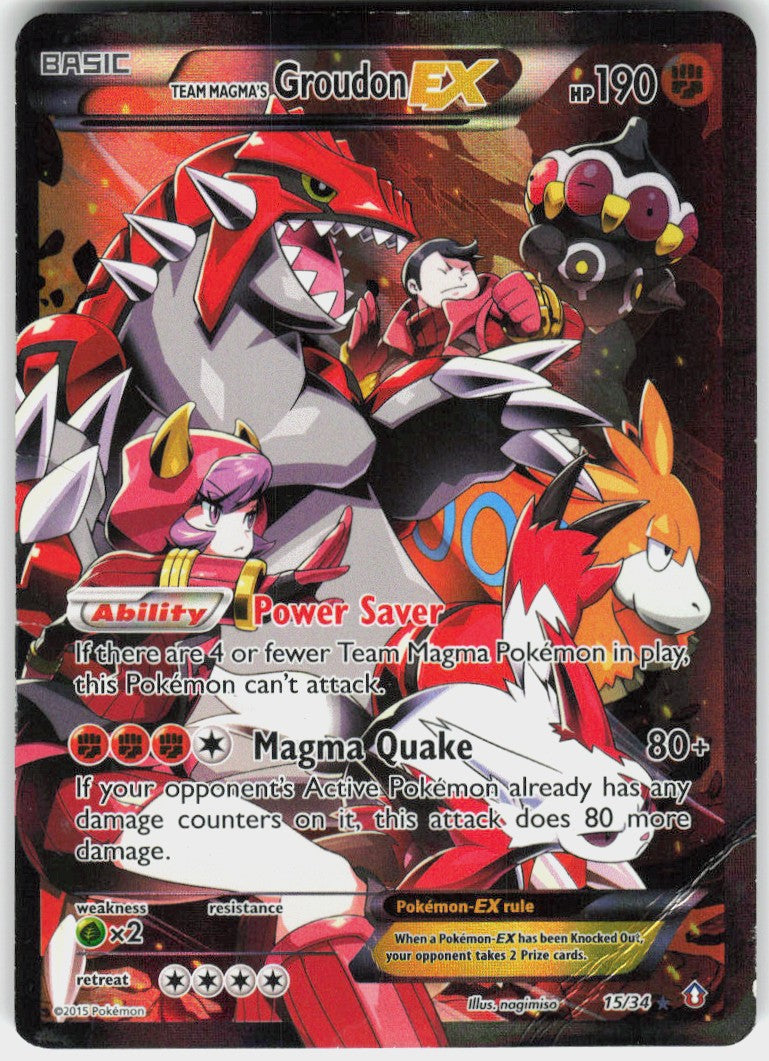 Team Magma's Groudon-EX #15