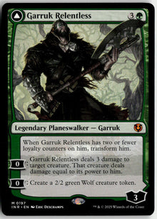 Garruk Relentless // Garruk, the Veil-Cursed - Innistrad Remastered #197 - Near Mint - Normal