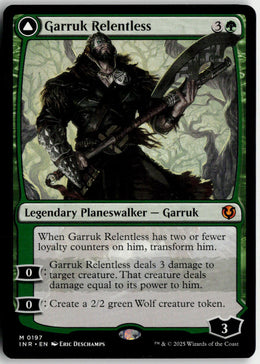 Garruk Relentless // Garruk, the Veil-Cursed - Innistrad Remastered #197 - Near Mint - Normal