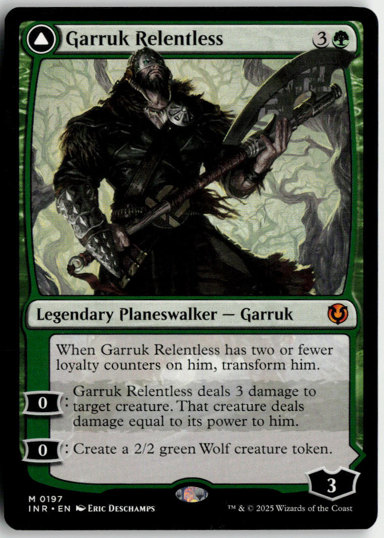 Garruk Relentless // Garruk, the Veil-Cursed - Innistrad Remastered #197 - Near Mint - Normal