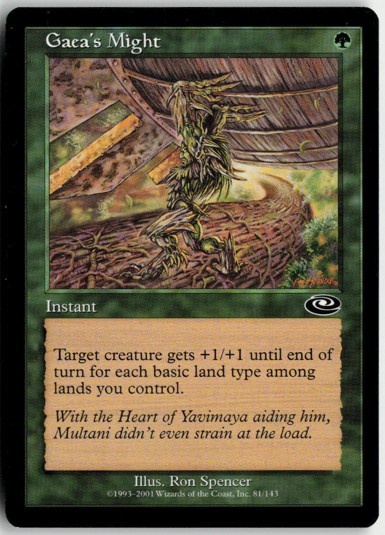 Gaea's Might - Planeshift #81 - Near Mint - Normal