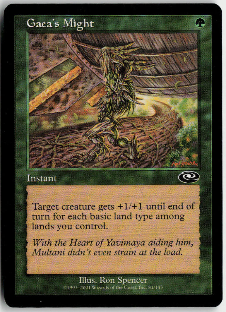 Gaea's Might - Planeshift #81 - Near Mint - Normal