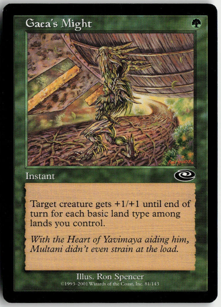 Gaea's Might - Planeshift #81 - Near Mint - Normal