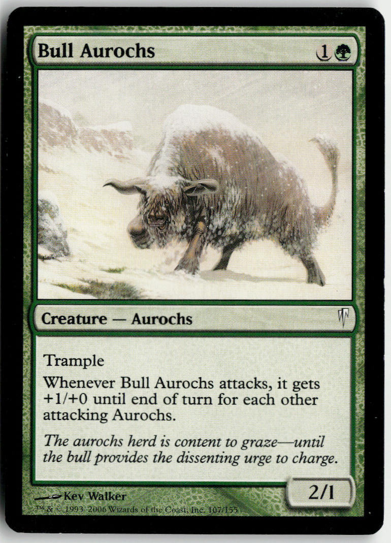 Bull Aurochs - Coldsnap #107 - Near Mint - Normal