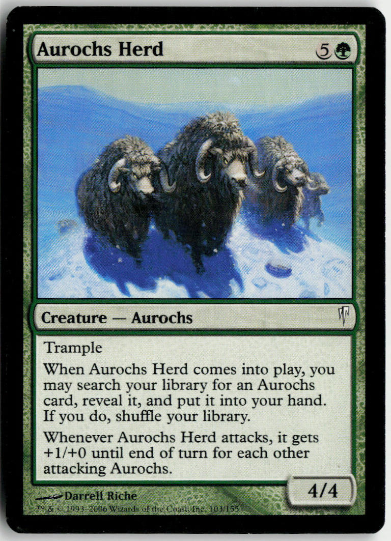 Aurochs Herd - Coldsnap #103 - Near Mint - Normal