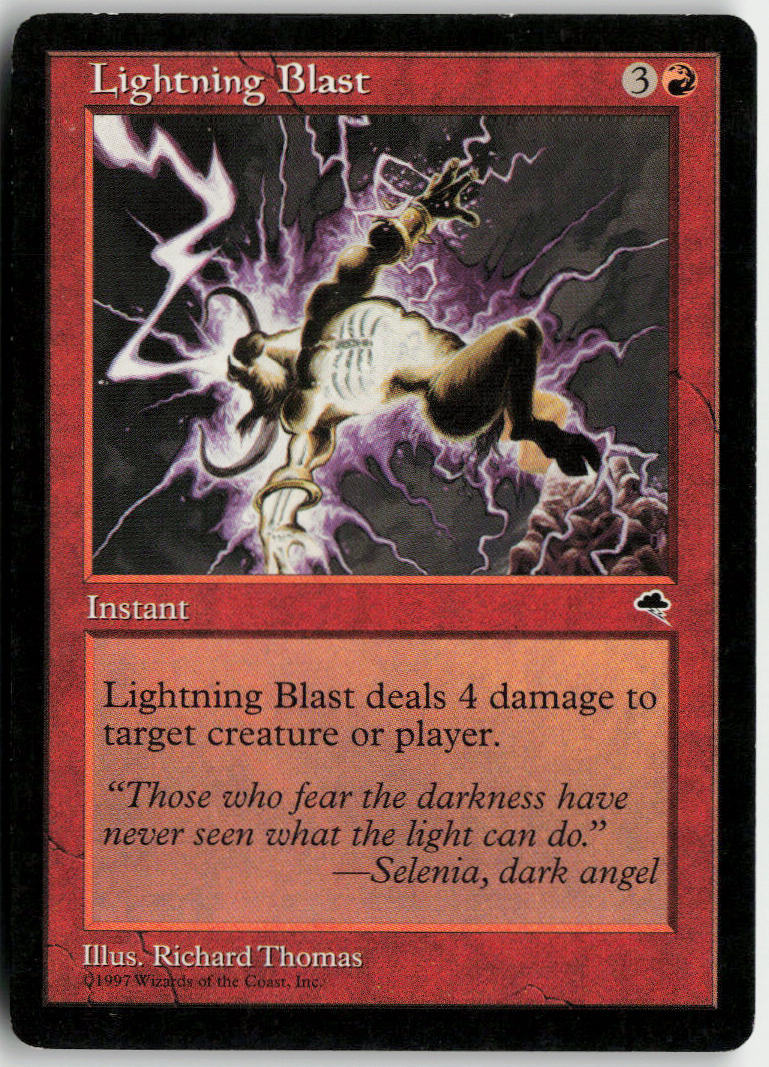 Lightning Blast - Tempest #185 - Near Mint - Normal