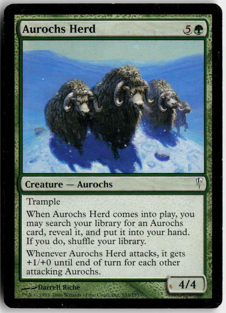 Aurochs Herd - Coldsnap #103 - Near Mint - Normal