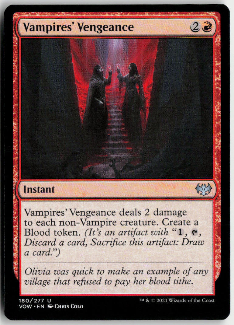 Vampires' Vengeance - Innistrad: Crimson Vow #180 - Near Mint - Normal