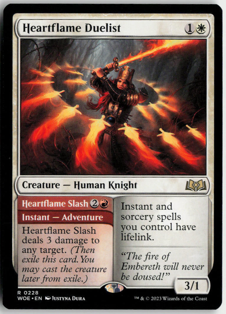 Heartflame Duelist // Heartflame Slash - Wilds of Eldraine #228 - Near Mint - Normal
