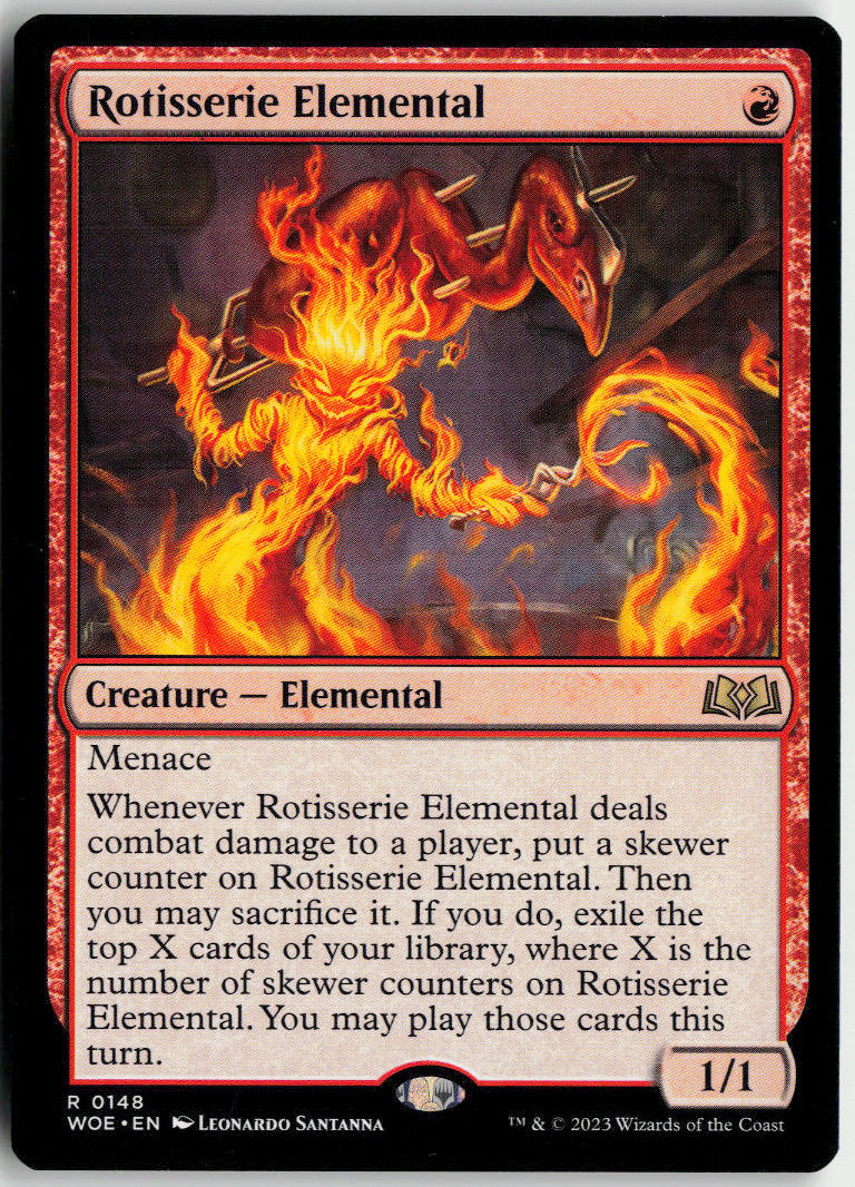 Rotisserie Elemental - Wilds of Eldraine #148 - Near Mint - Normal
