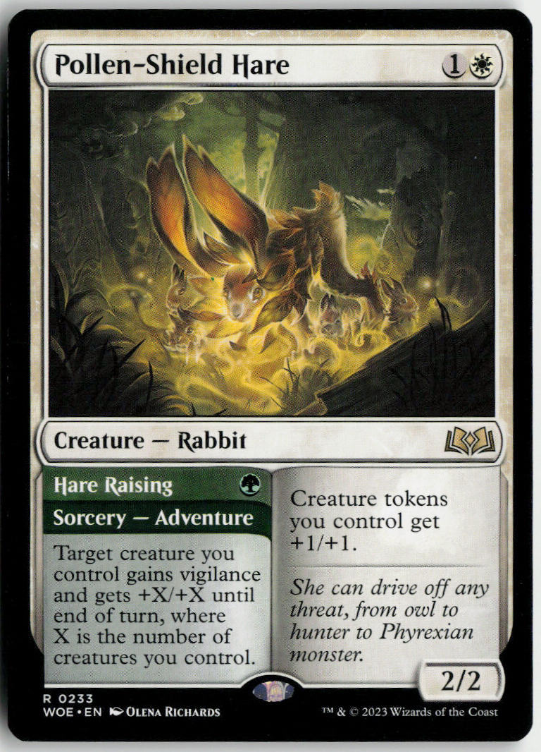 Pollen-Shield Hare // Hare Raising - Wilds of Eldraine #233 - Near Mint - Normal