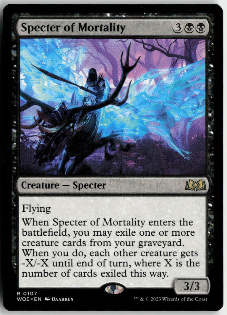 Specter of Mortality - Wilds of Eldraine #107 - Near Mint - Normal