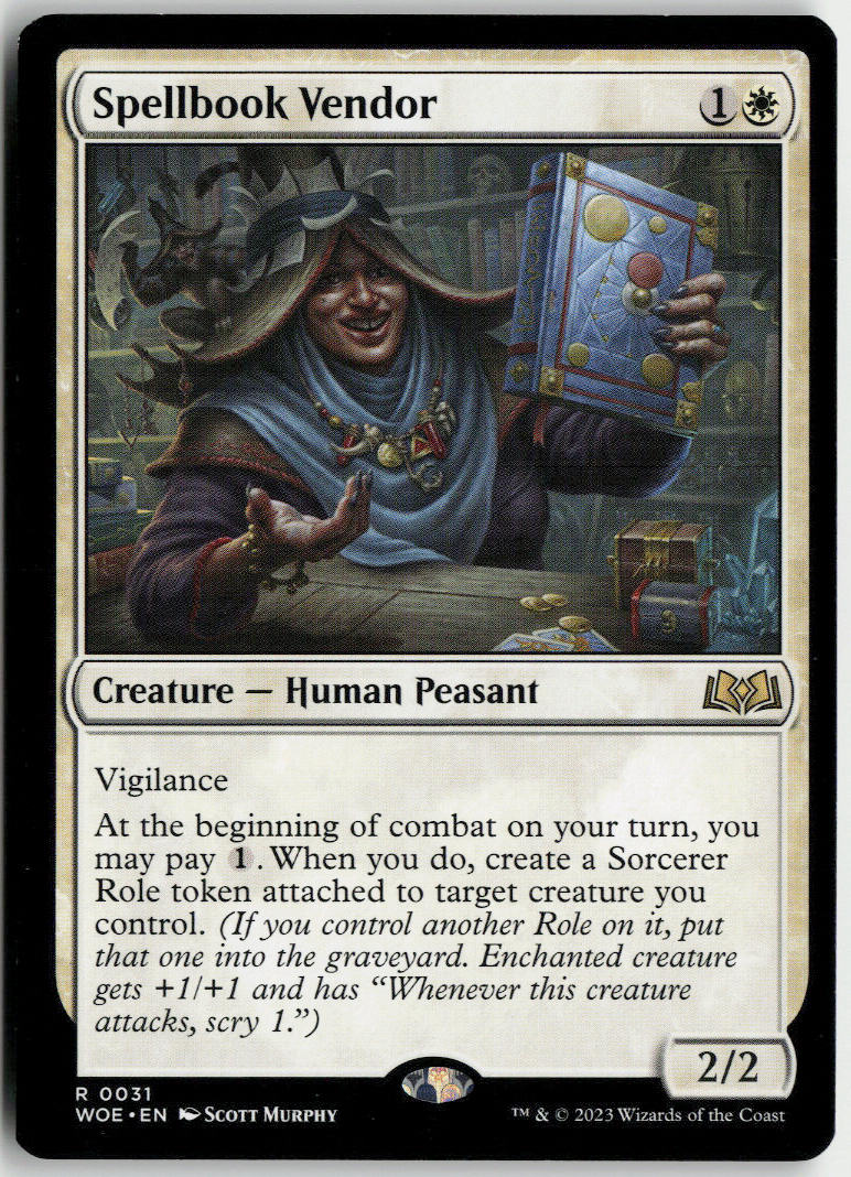Spellbook Vendor - Wilds of Eldraine #31 - Near Mint - Normal