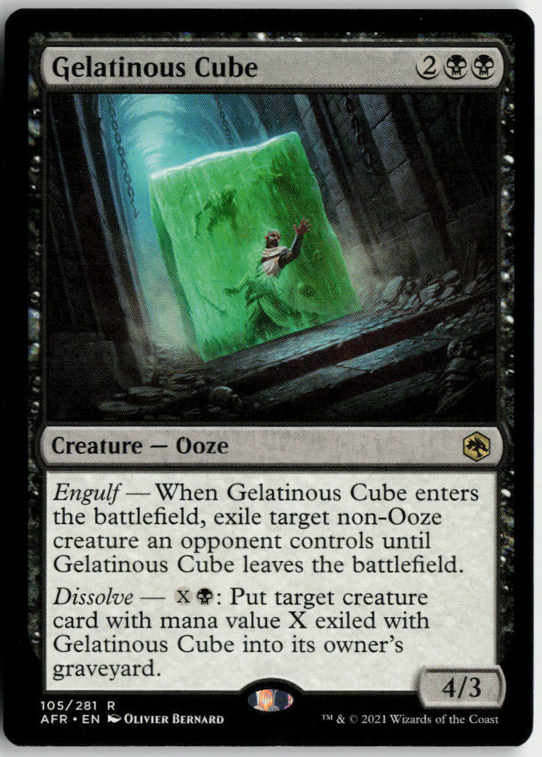 Gelatinous Cube - Adventures in the Forgotten Realms #105 - Near Mint - Normal