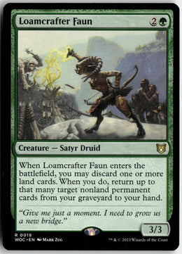 Loamcrafter Faun - Wilds of Eldraine Commander #19 - Near Mint - Normal
