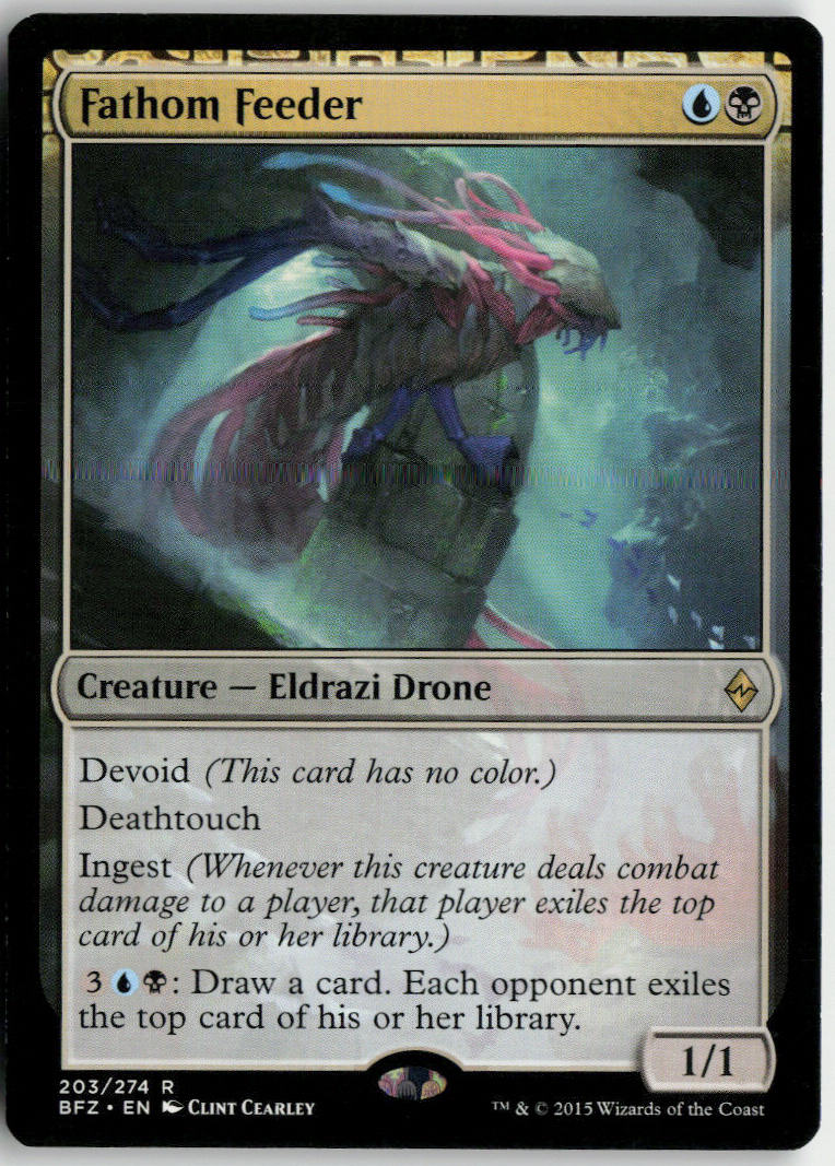 Fathom Feeder - Battle for Zendikar #203 - Near Mint - Normal