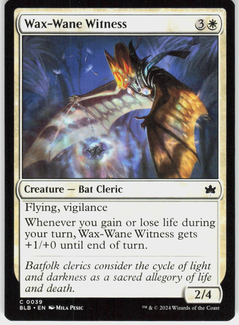 Wax-Wane Witness #39 NM