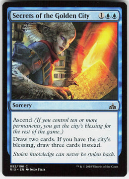 Secrets of the Golden City #52 NM