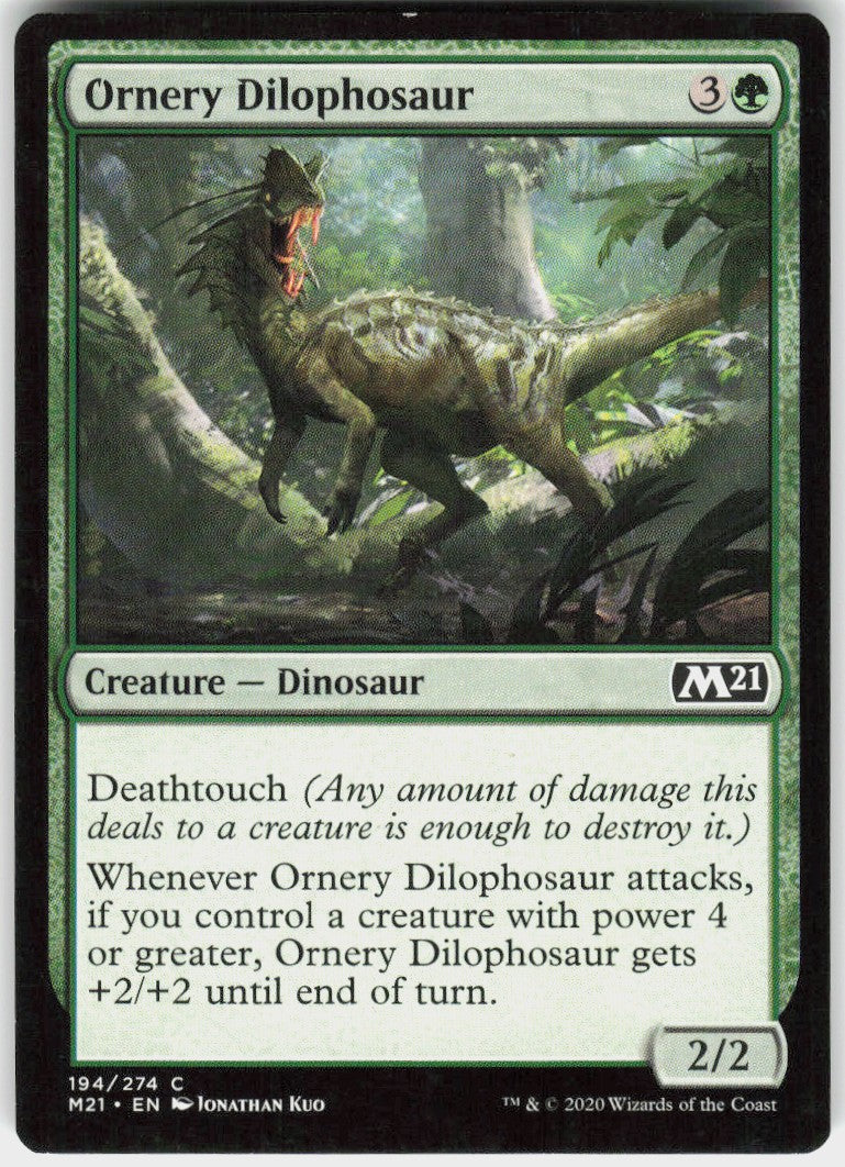 Ornery Dilophosaur #194 NM