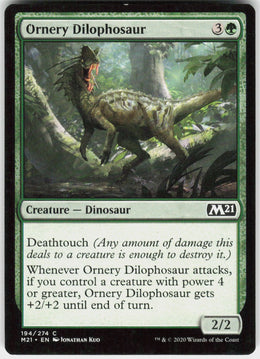 Ornery Dilophosaur #194 NM