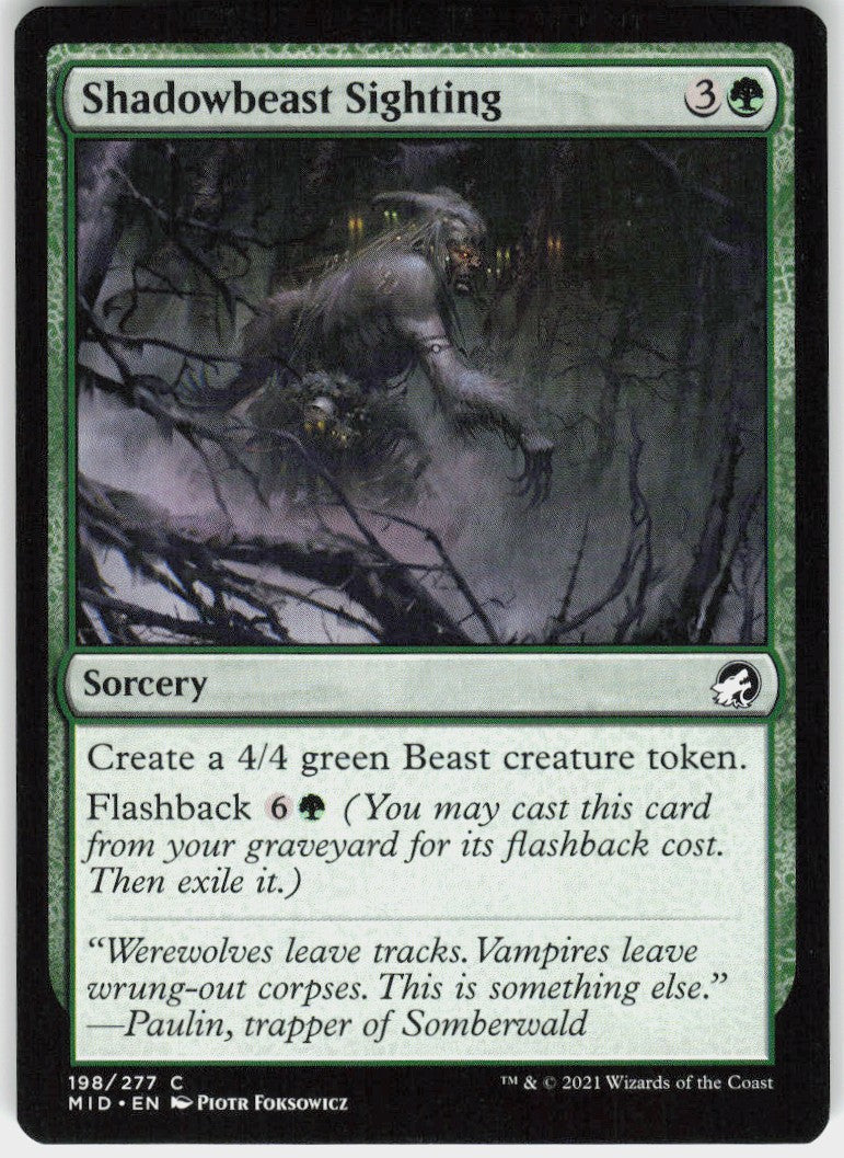 Shadowbeast Sighting #198 NM