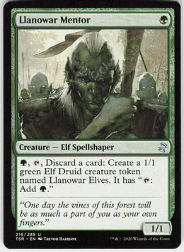 Llanowar Mentor #216 NM