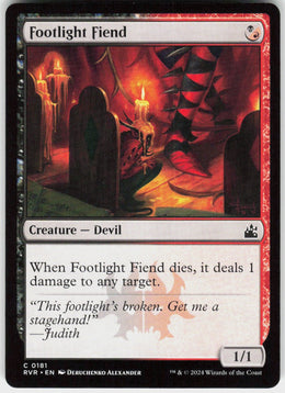 Footlight Fiend #181 NM