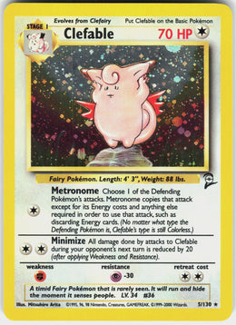 Clefable #5 NM
