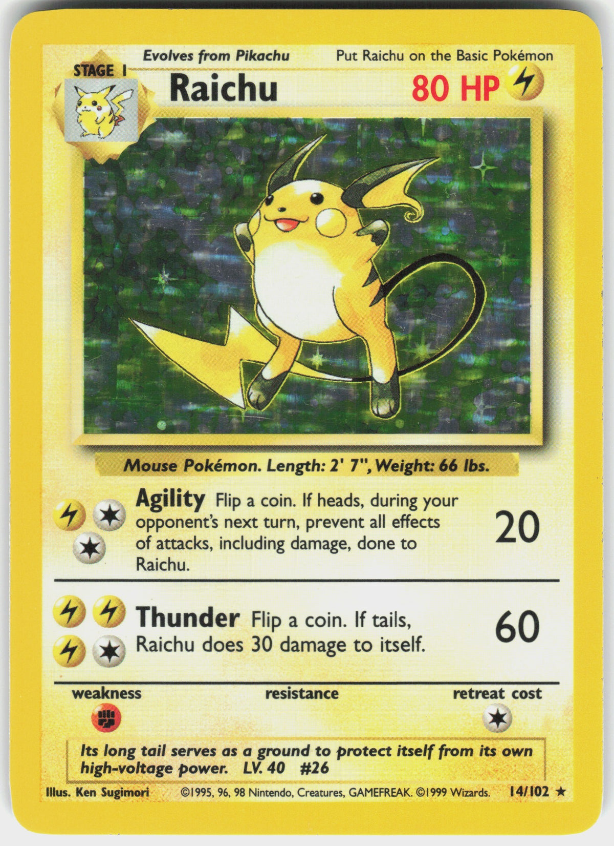 Raichu #14 NM