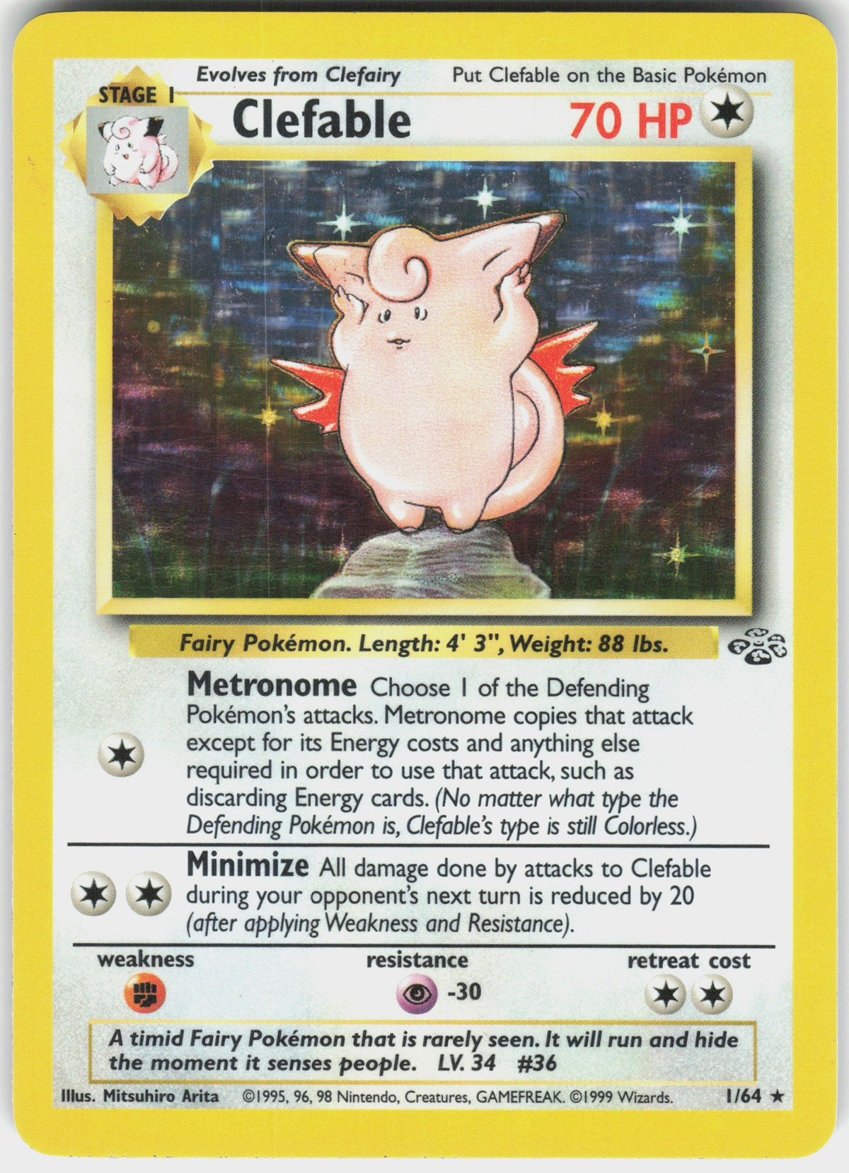 Clefable #1 NM