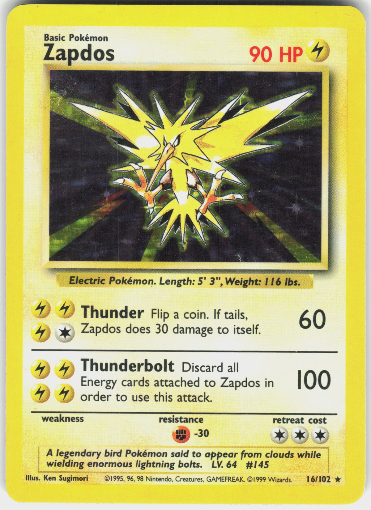 Zapdos #16 NM