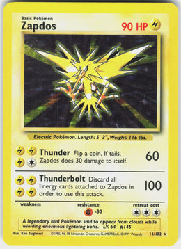 Zapdos #16 NM
