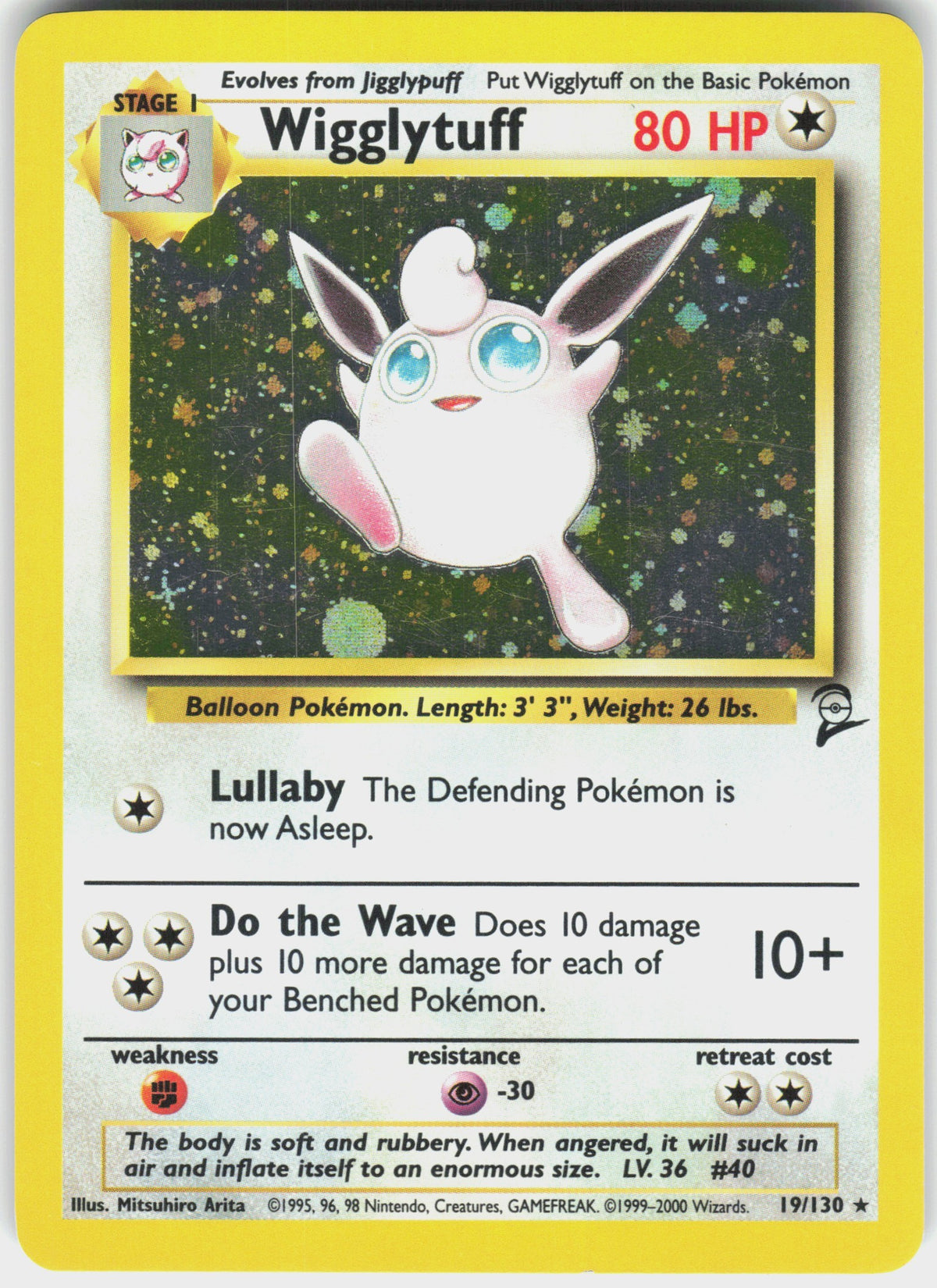 Wigglytuff #19 NM