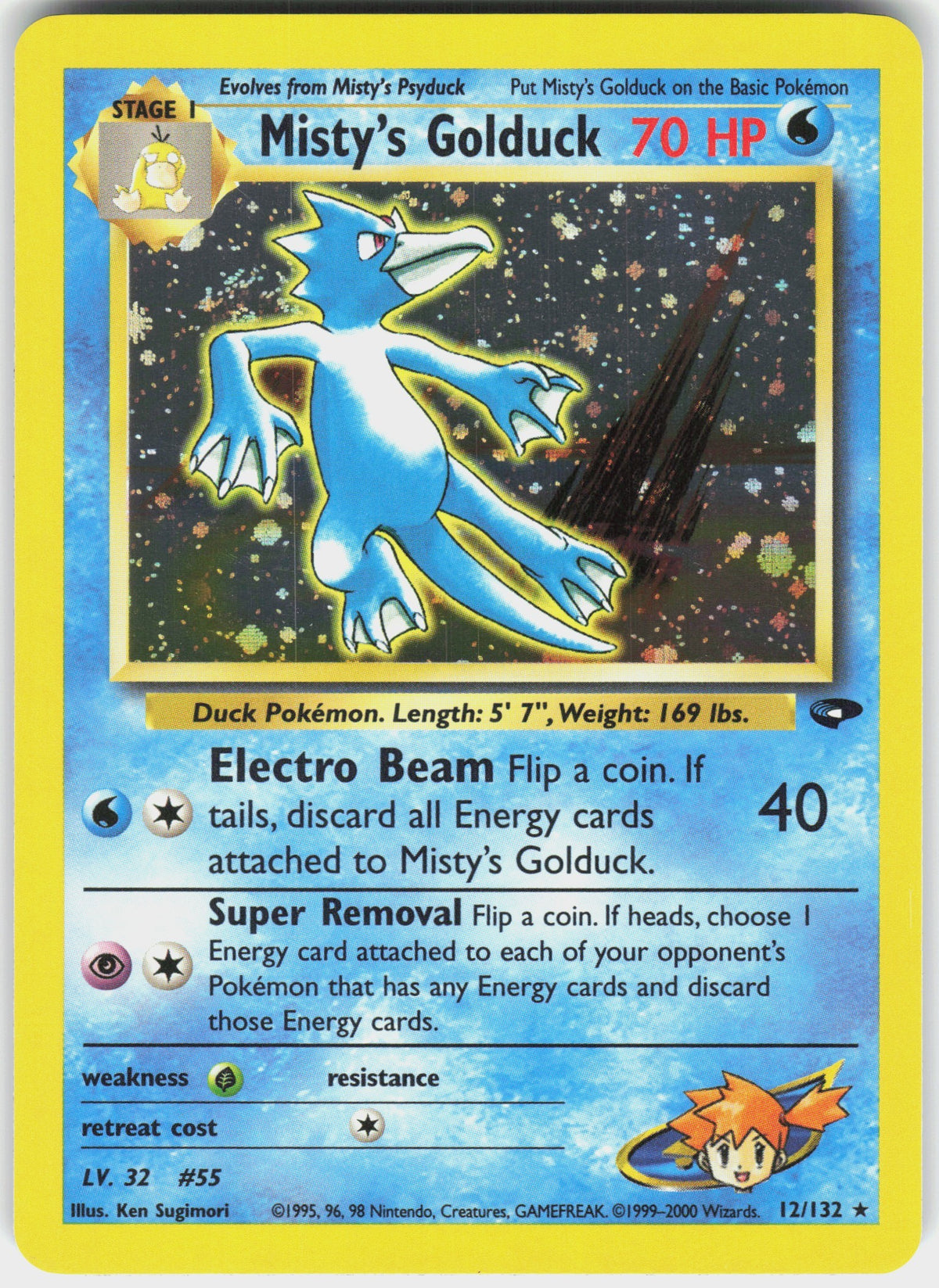 Misty's Golduck #12 NM