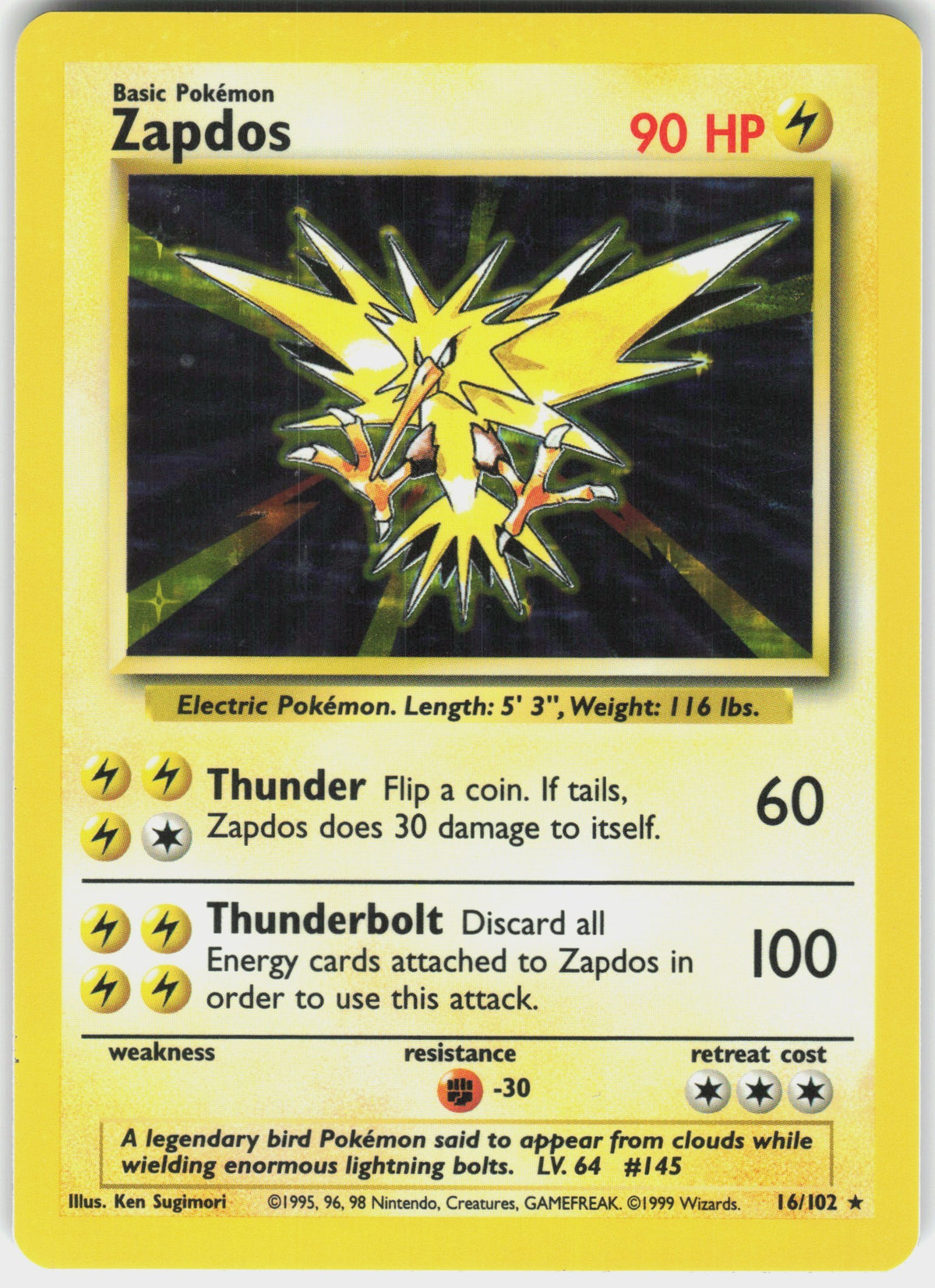 Zapdos #16 NM